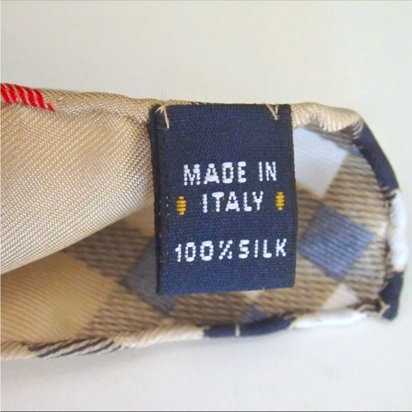 NWT Authentic BURBERRYS Nova Check scarf silk - Picture 7 of 10